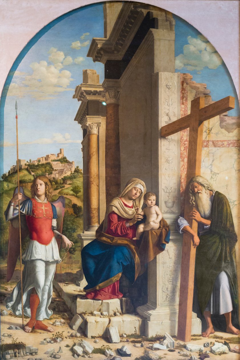 Madonna z Dzieciątkiem między świętymi Michałem i Andrzejem autorstwa Giovanni Battista Cima da Conegliano