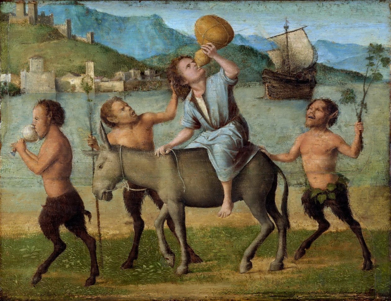 Silenus i Satyrowie autorstwa Giovanni Battista Cima da Conegliano