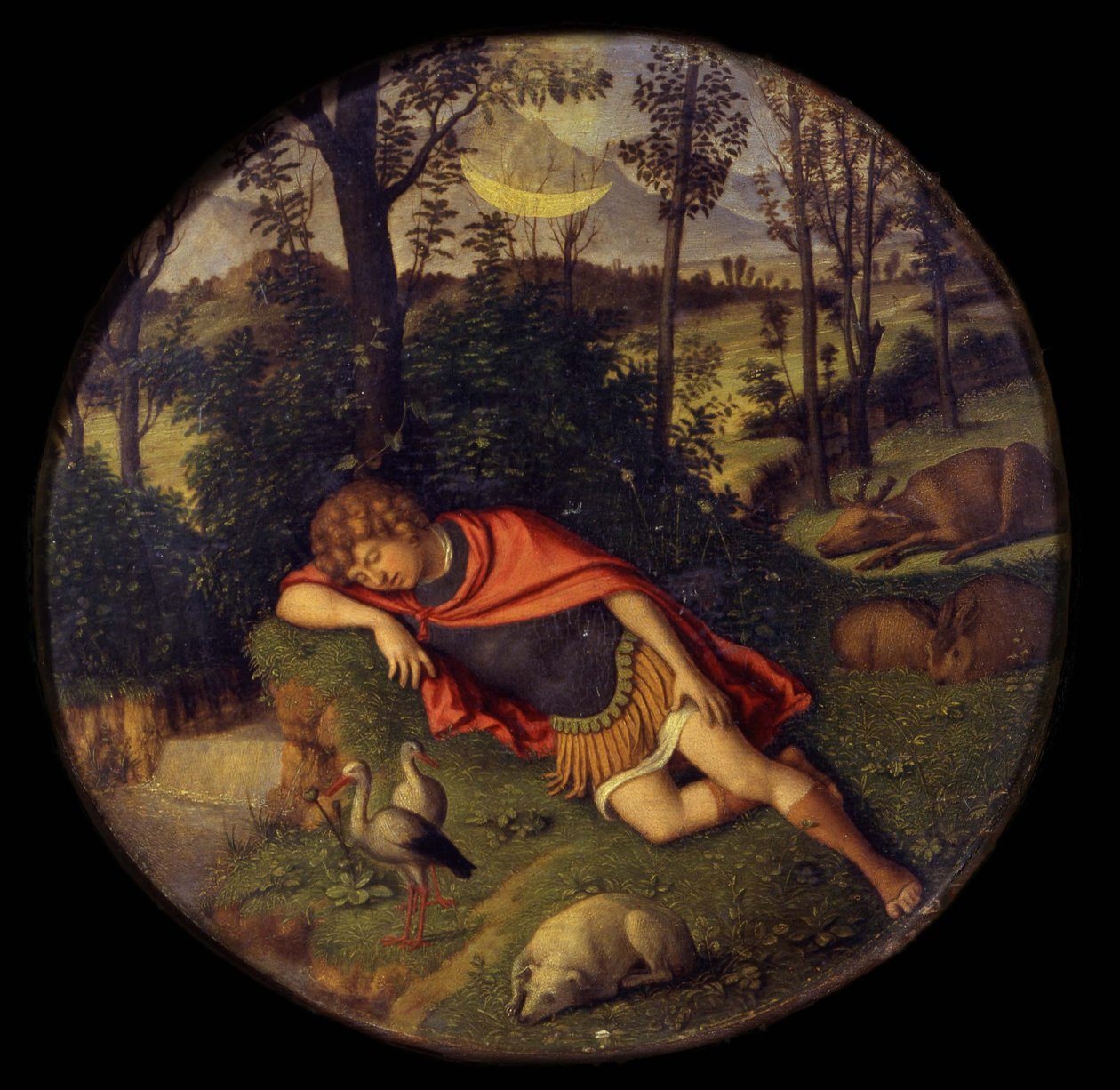 Śpiący Endymion, 1505-1508 autorstwa Giovanni Battista Cima da Conegliano