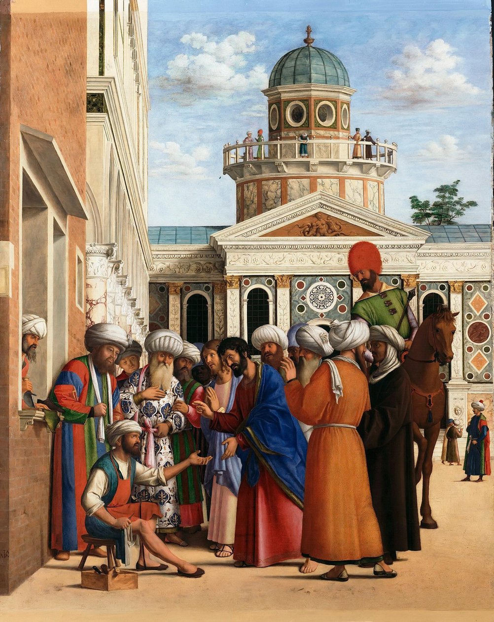 Uzdrowienie Anianusa przez św. Marka, c. 1497 autorstwa Giovanni Battista Cima da Conegliano