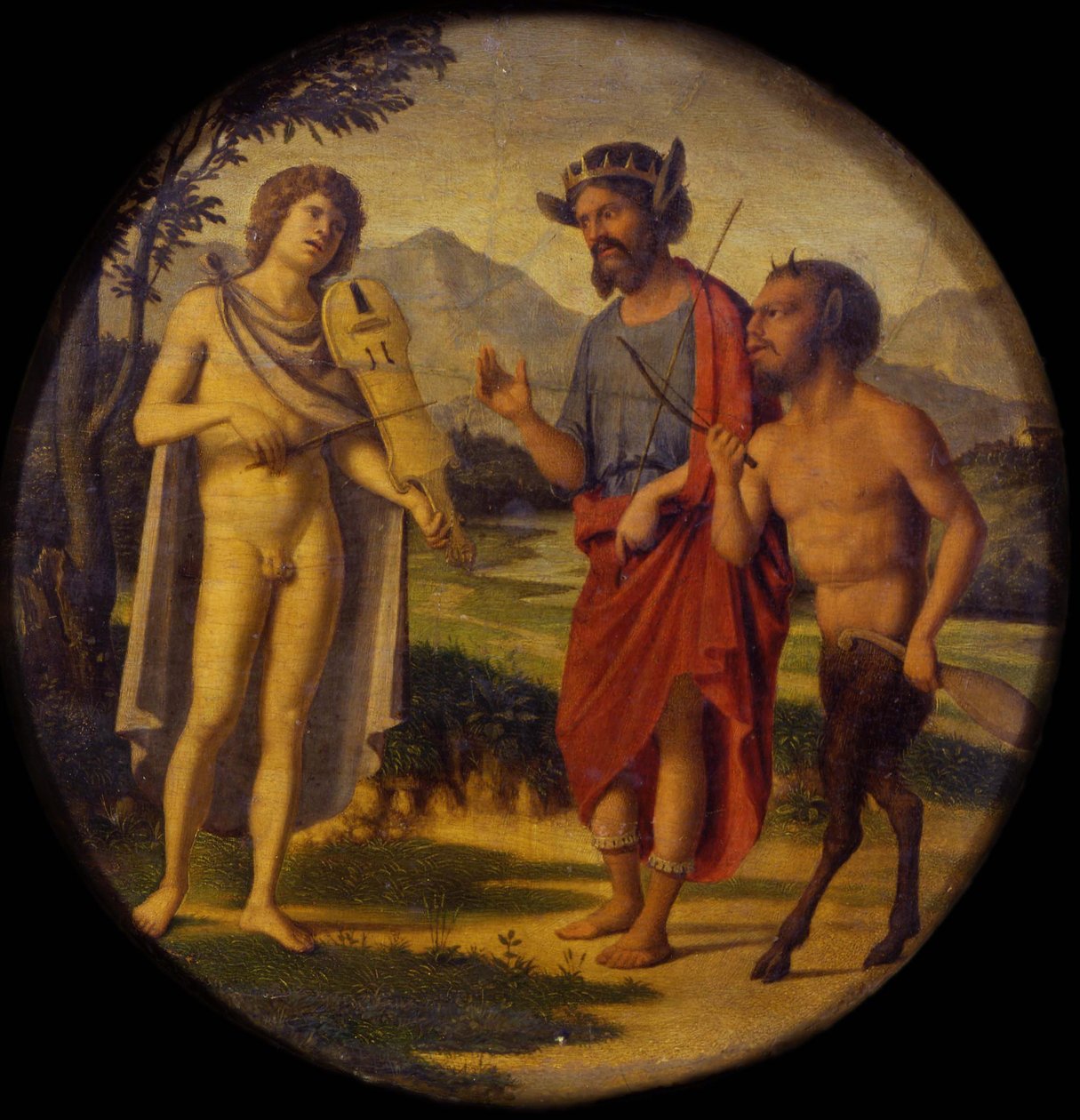 Wyrok Midasa, 1505-1508 autorstwa Giovanni Battista Cima da Conegliano