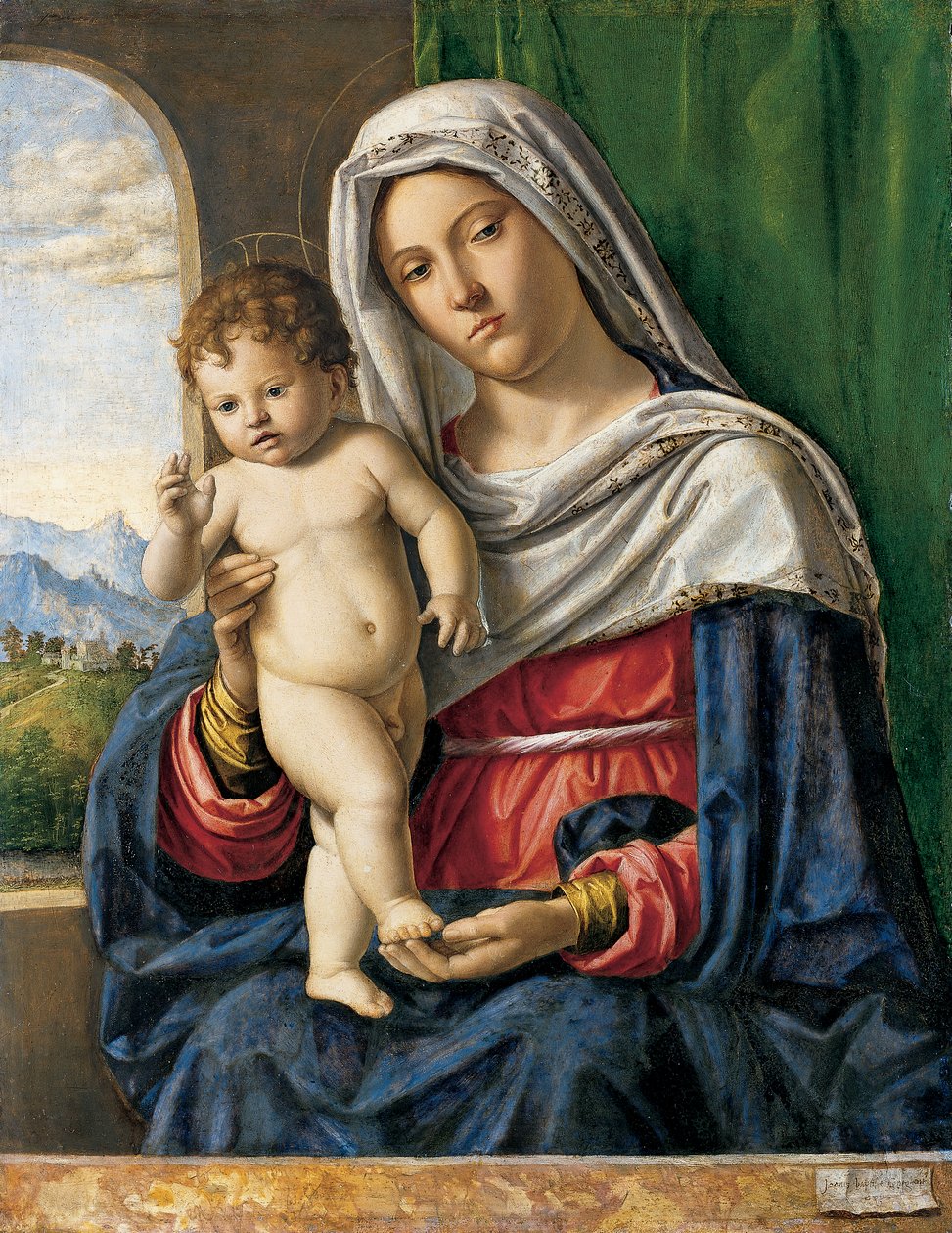 Dziewica z Dzieciątkiem, ok. 1500-4 (olej na topoli) autorstwa Giovanni Battista Cima da Conegliano