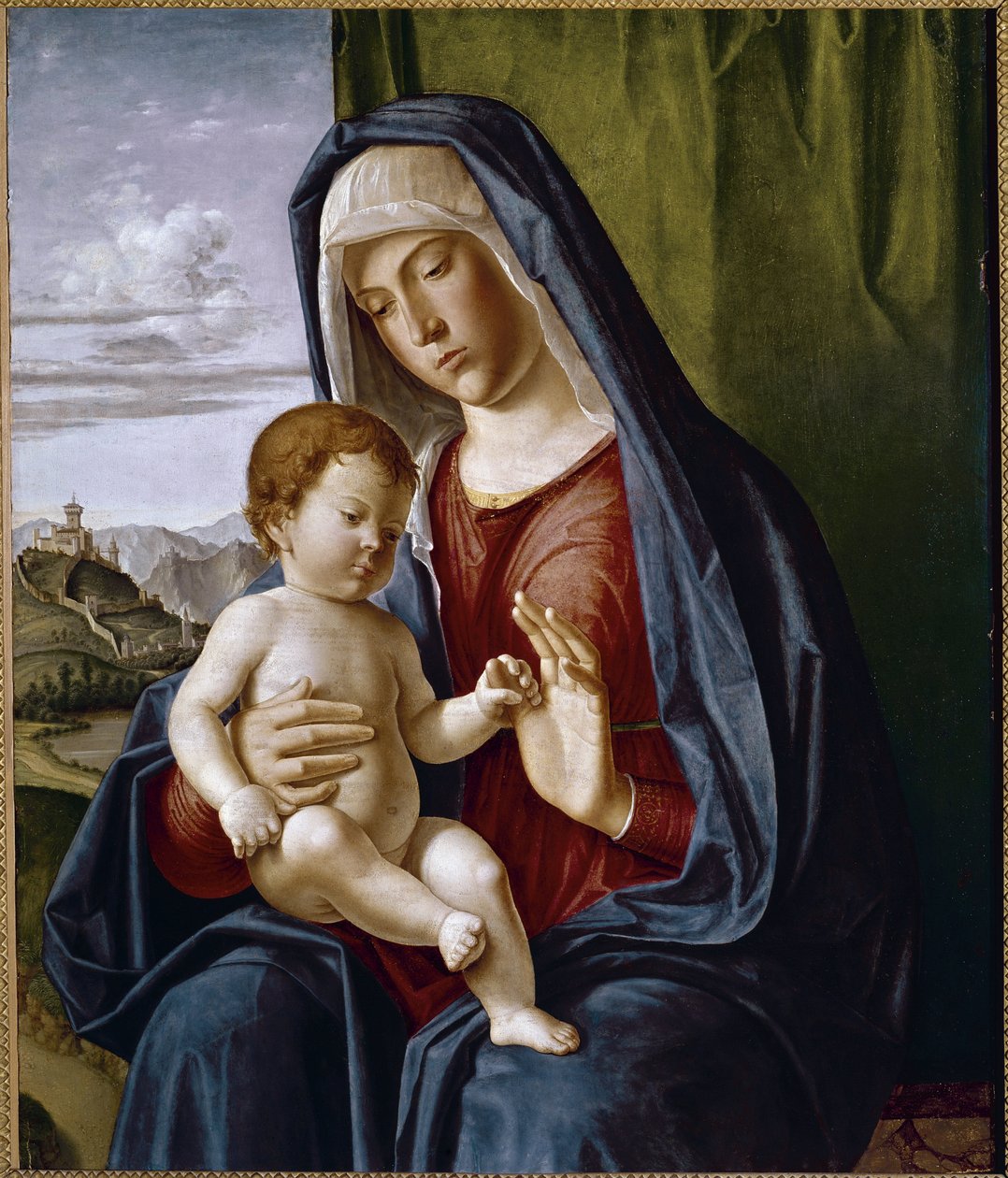 Dziewica z dzieckiem (tempera na panelu) autorstwa Giovanni Battista Cima da Conegliano