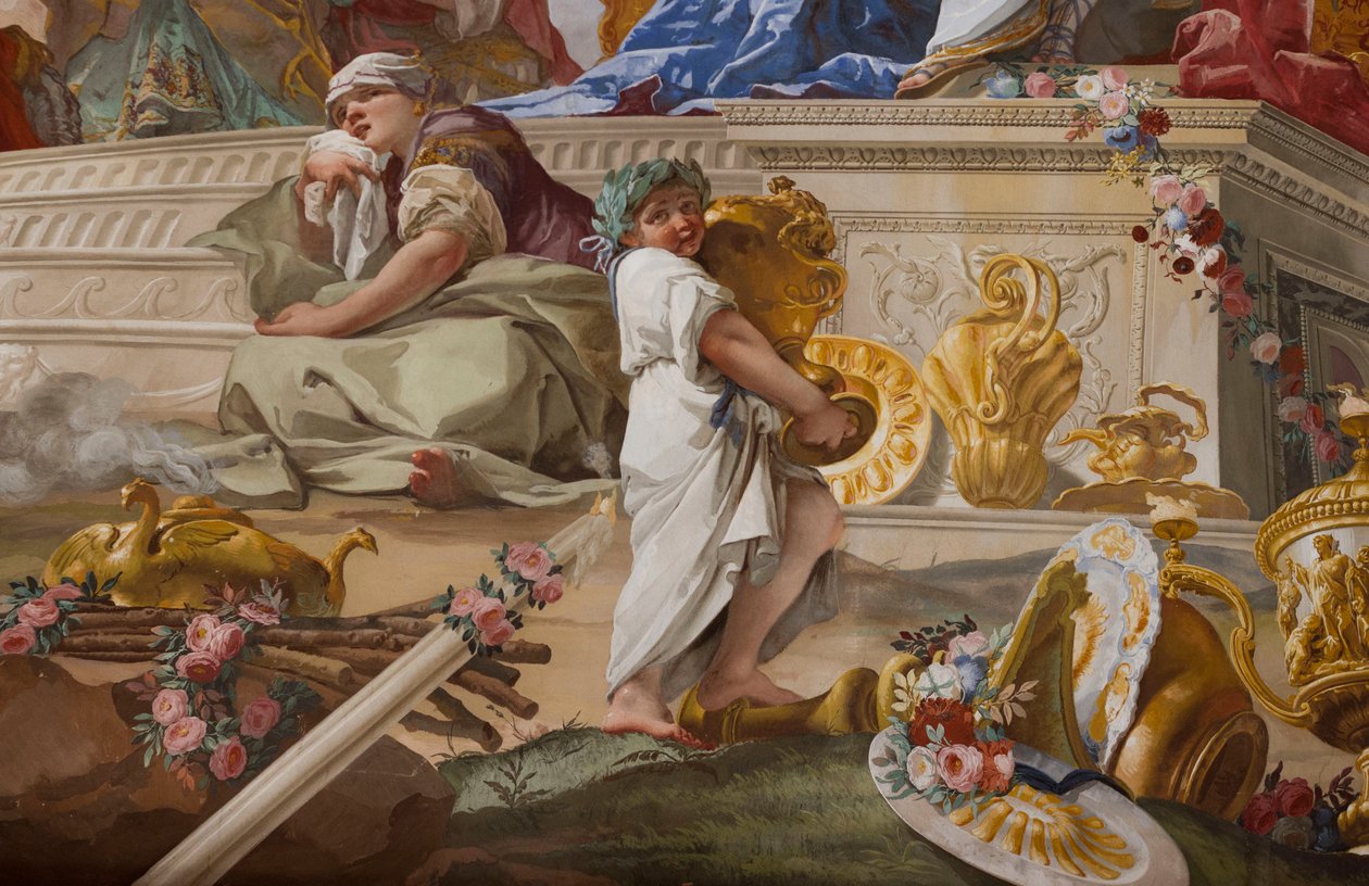 Ofiara Ifigenii (Sacrificio di Ifigenia), detal autorstwa Giovanni Battista Crosato