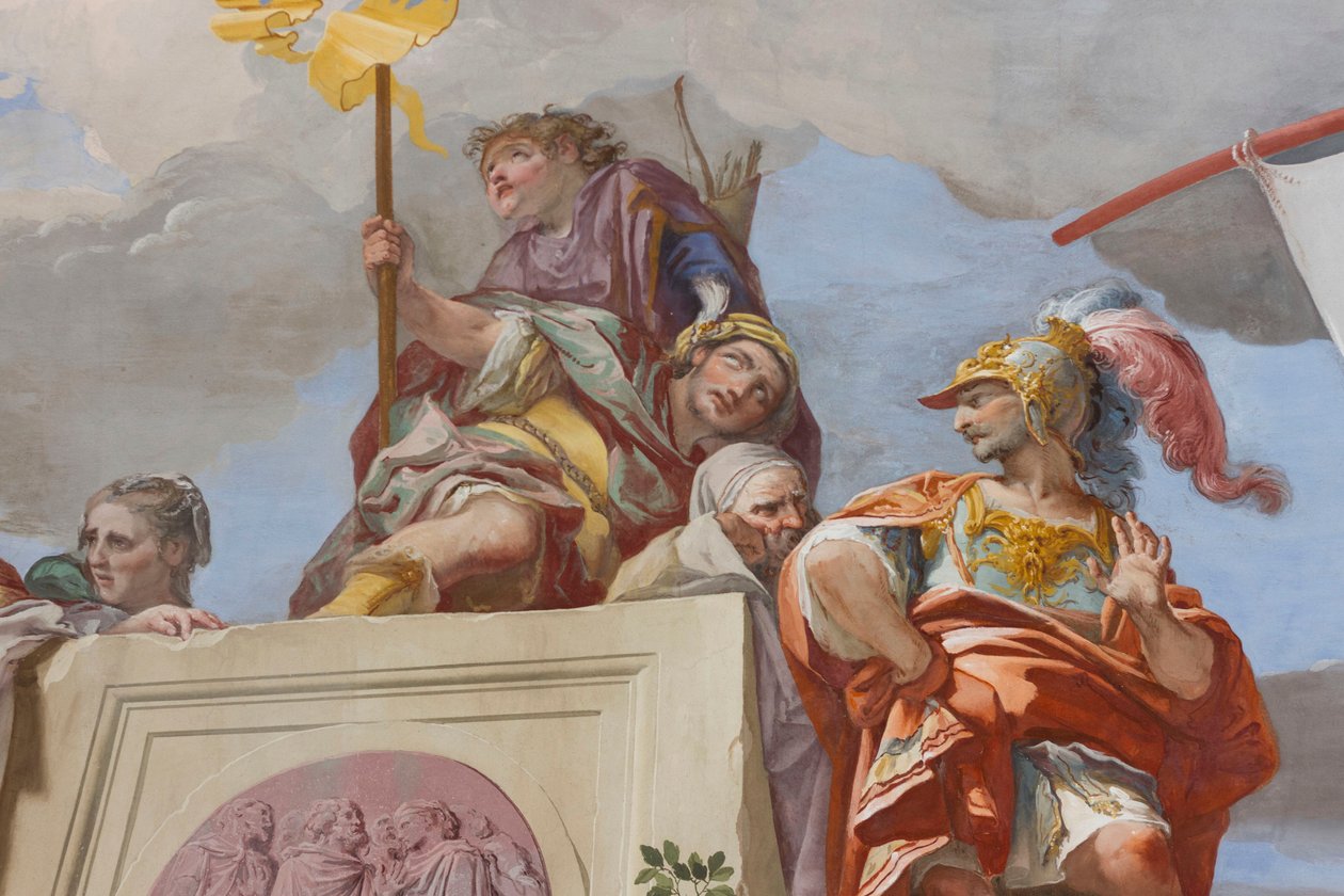 Ofiara Ifigenia (Sacrificio di Ifigenia), detal autorstwa Giovanni Battista Crosato