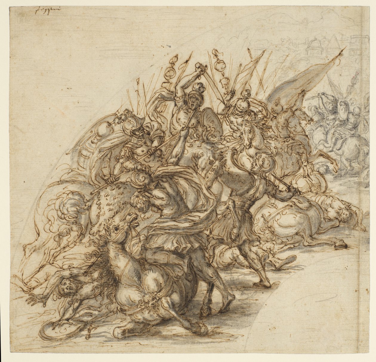 Scena bitwy, autorstwa Giovanni Battista Foggini