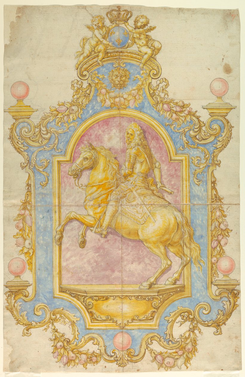 Rysunek, dekoracja ścienna dla Cosimo III de