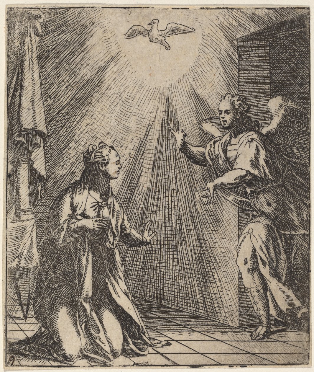 Zwiastowanie autorstwa Giovanni Battista Fontana