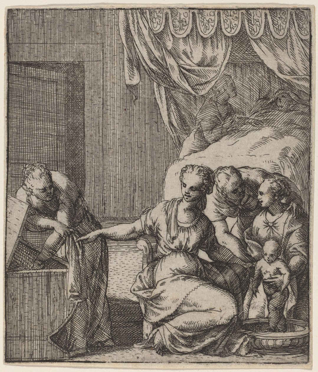 Narodziny Dziewicy autorstwa Giovanni Battista Fontana