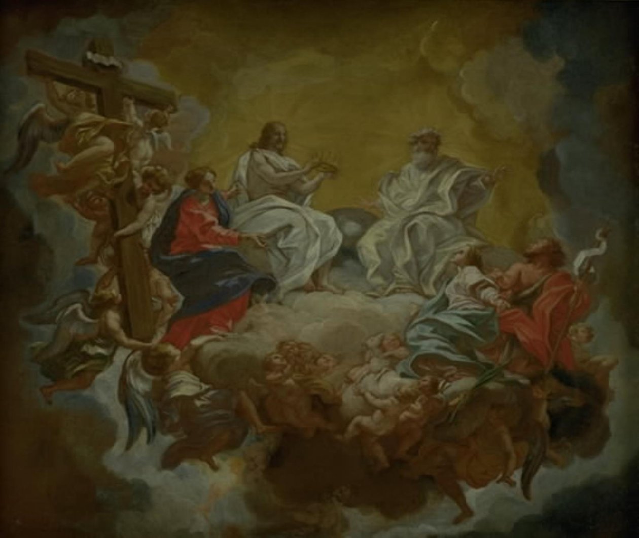 Św. Agnieszka w Glory autorstwa Giovanni Battista Gaulli