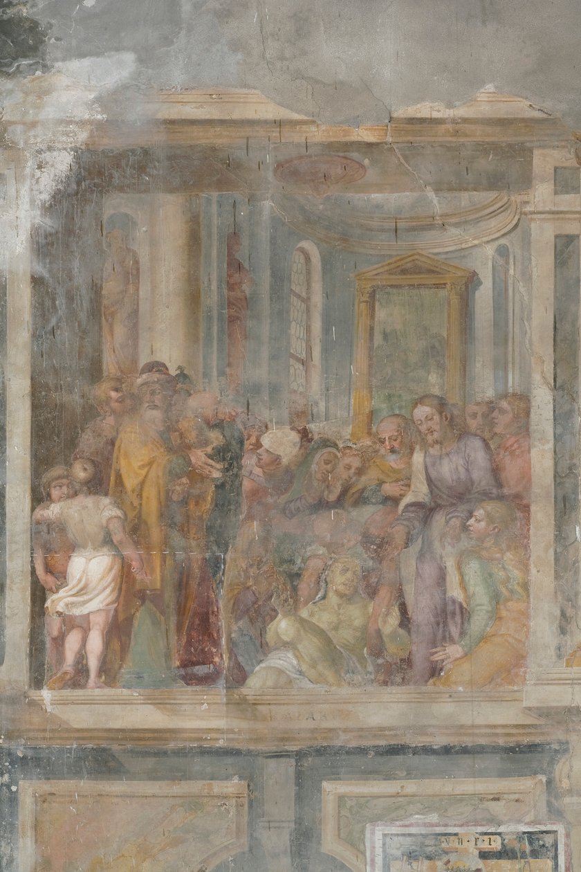 Zmartwychwstanie Łazarza, fragment 3496123 autorstwa Giovanni Battista Guerinoni