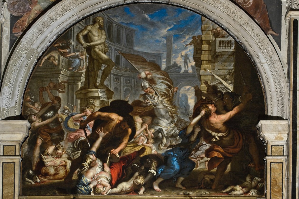 Masakra niewinnych, ok. 1690-91 autorstwa Giovanni Battista Merano