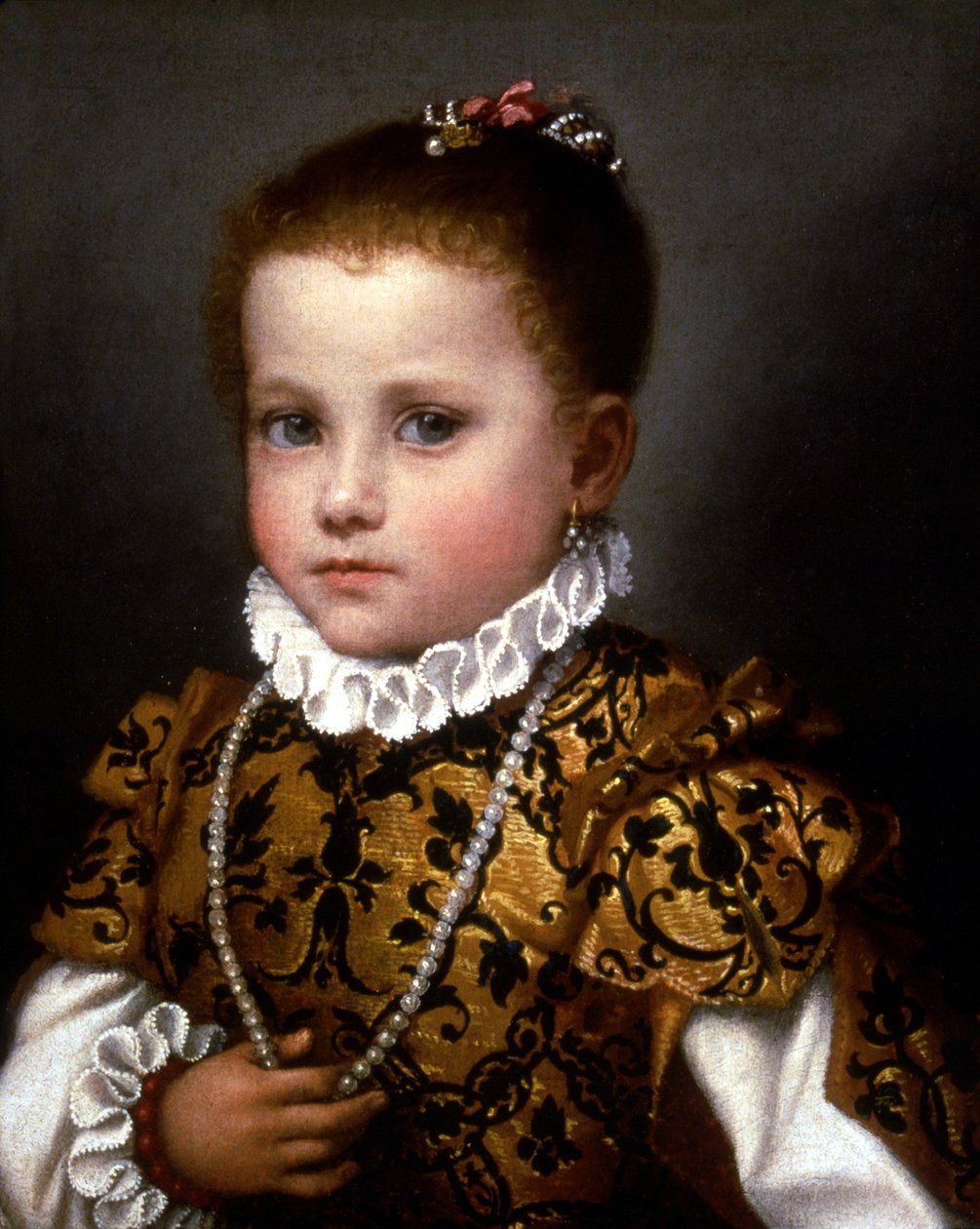 Mała dziewczynka z domu Redetti autorstwa Giovanni Battista Moroni