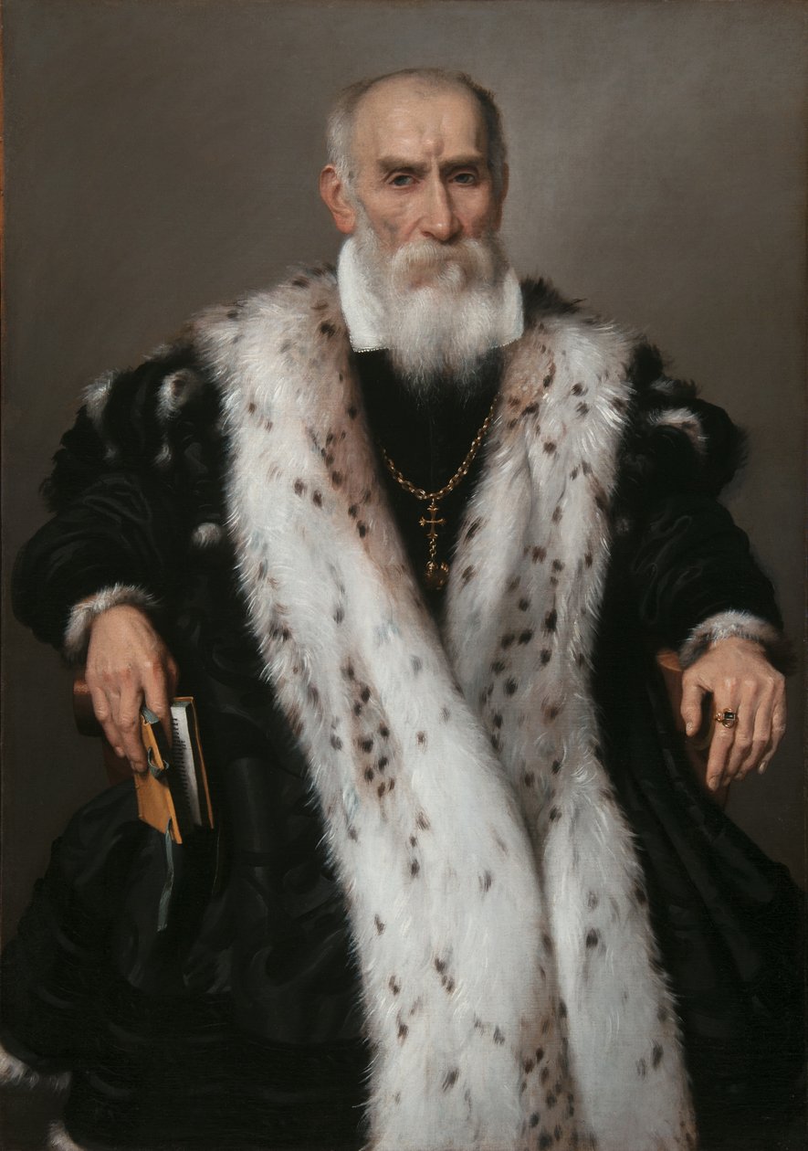 Portret Gian Girolamo Albani 1504-1591, 1573. autorstwa Giovanni Battista Moroni