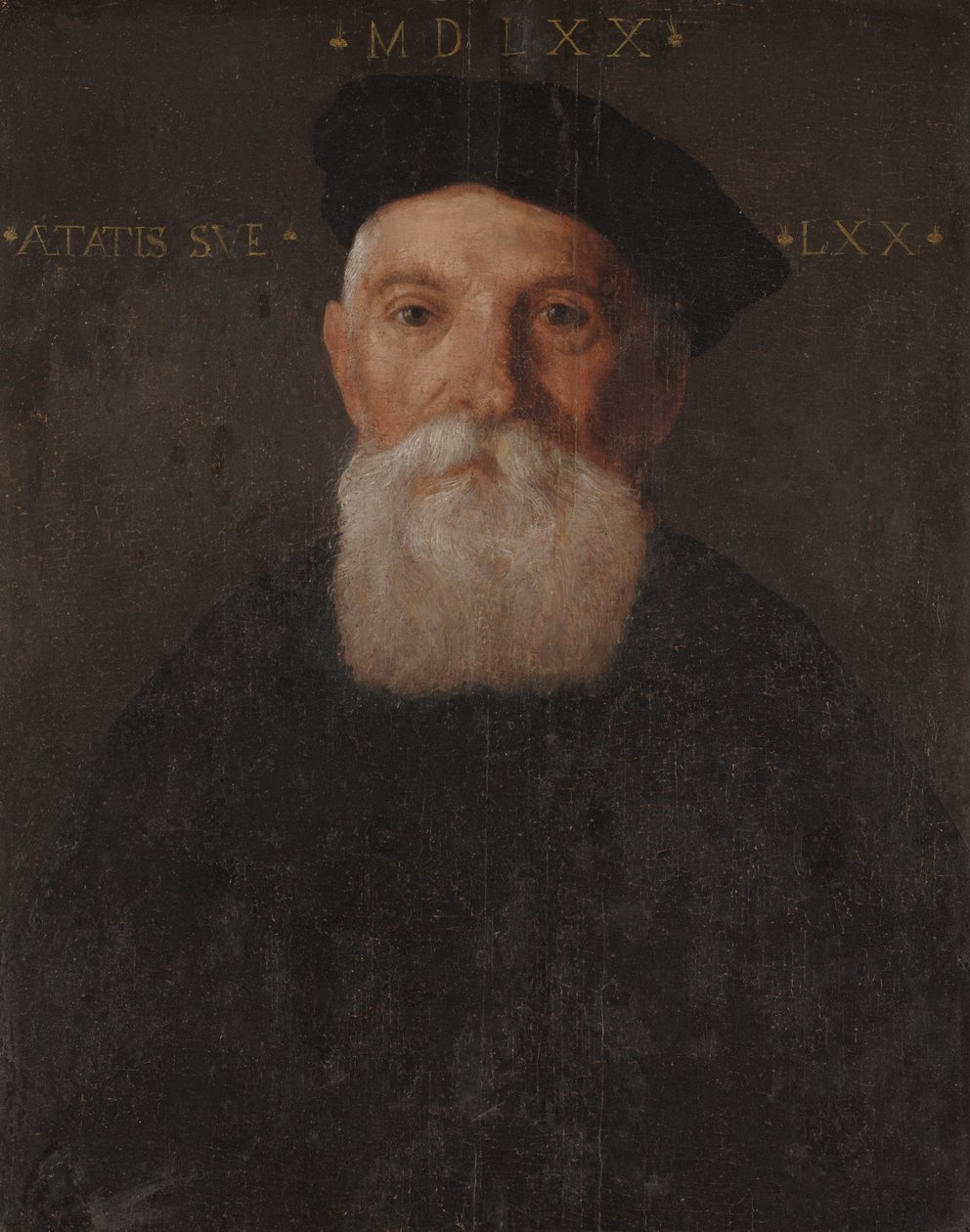 Portret starca (olej na panelu) autorstwa Giovanni Battista Moroni