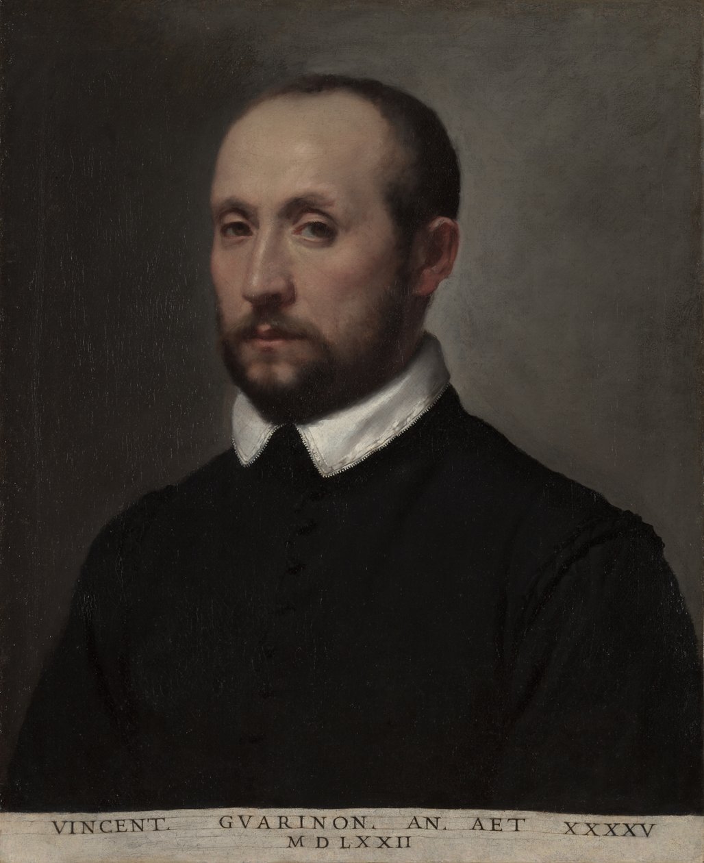 Portret Vincenzo Guarignoniego, ok. 1572 (olej na płótnie) autorstwa Giovanni Battista Moroni