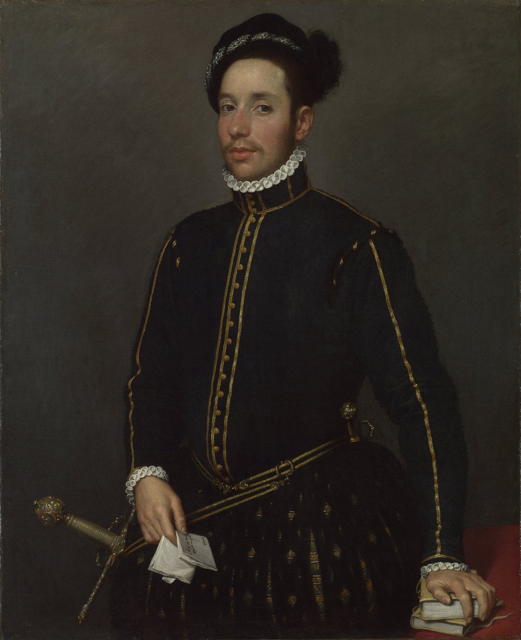 Portret dżentelmena Łagodny rycerz, ok. 1930 1565 autorstwa Giovanni Battista Moroni