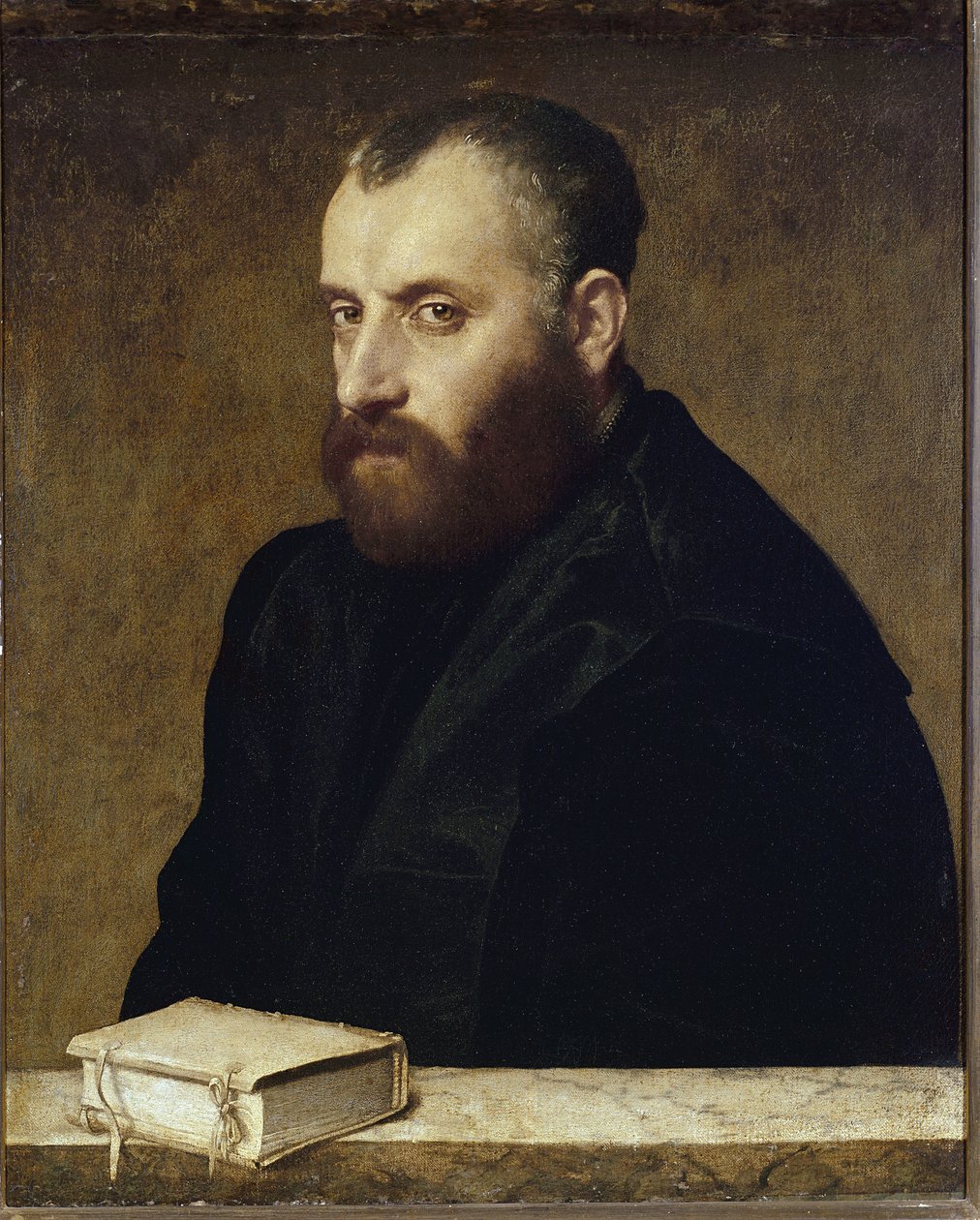 Portret uczonego (olej na płótnie) autorstwa Giovanni Battista Moroni