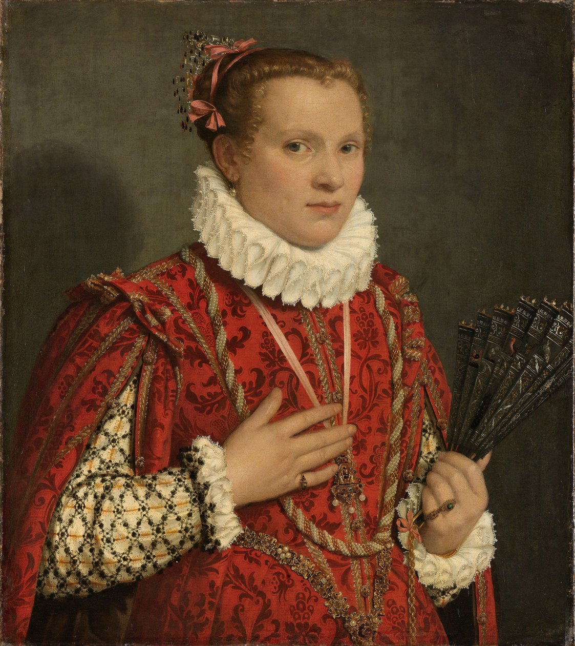 Portret młodej kobiety autorstwa Giovanni Battista Moroni