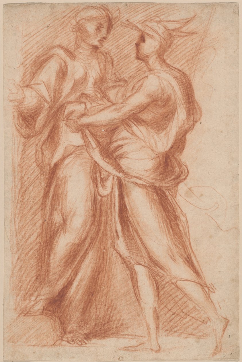 Merkury i Aglauros autorstwa Giovanni Battista Naldini