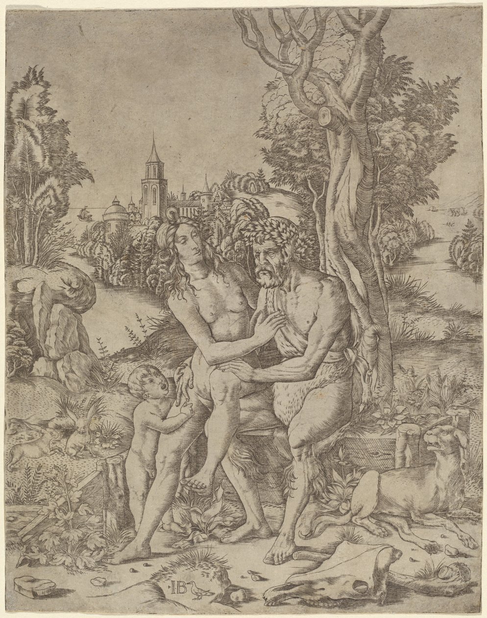 Rodzina Faunów autorstwa Giovanni Battista Palumba