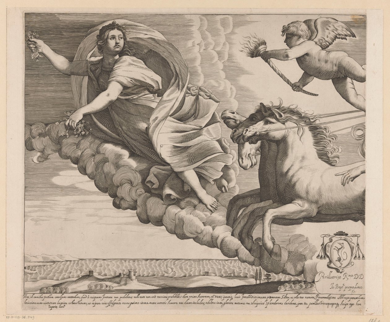 Apollo i Aurora (część lewa) autorstwa Giovanni Battista Pasqualini