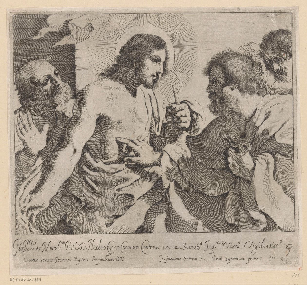Niewiara Thomasa autorstwa Giovanni Battista Pasqualini