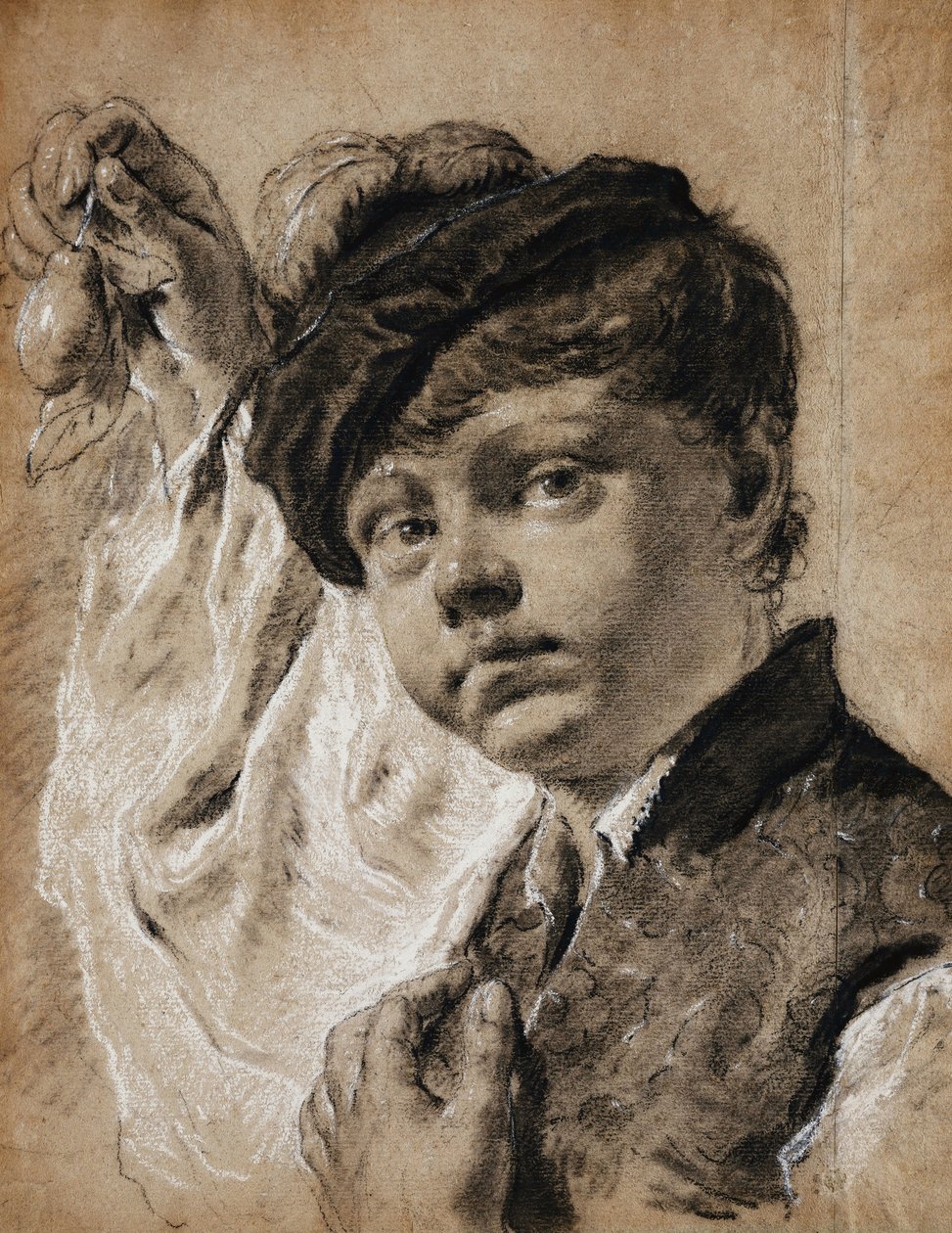 Chłopiec trzymający cytrynę, autorstwa Giovanni Battista Piazzetta