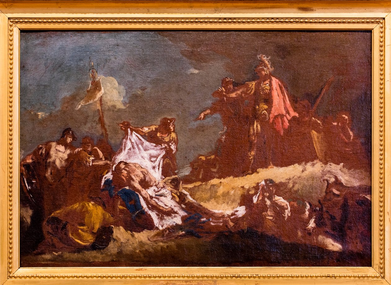 Aleksander i zwłoki Dariusza autorstwa Giovanni Battista Piazzetta