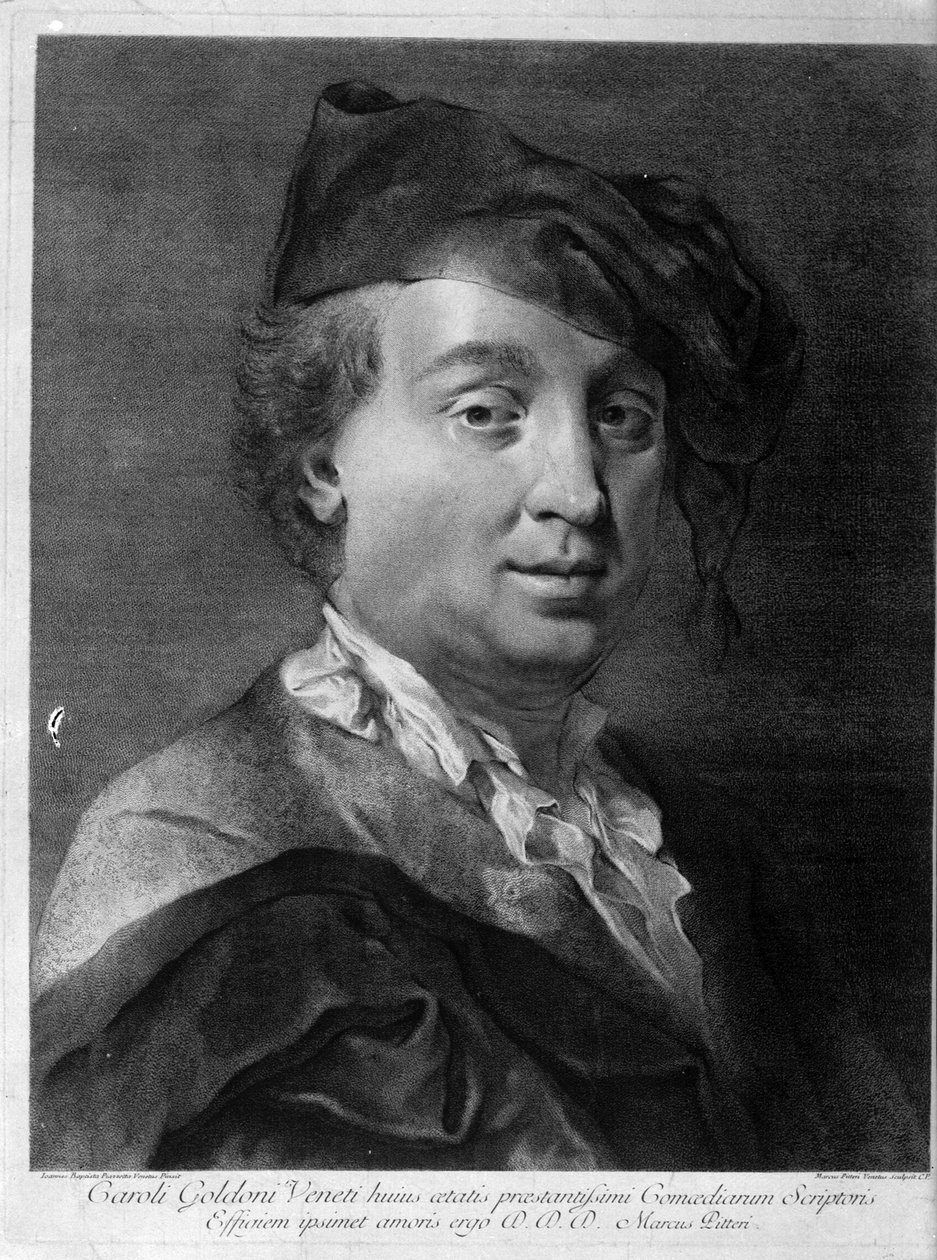 Carlo Goldoni 1707-1793, połowa XVIII wieku. autorstwa Giovanni Battista Piazzetta