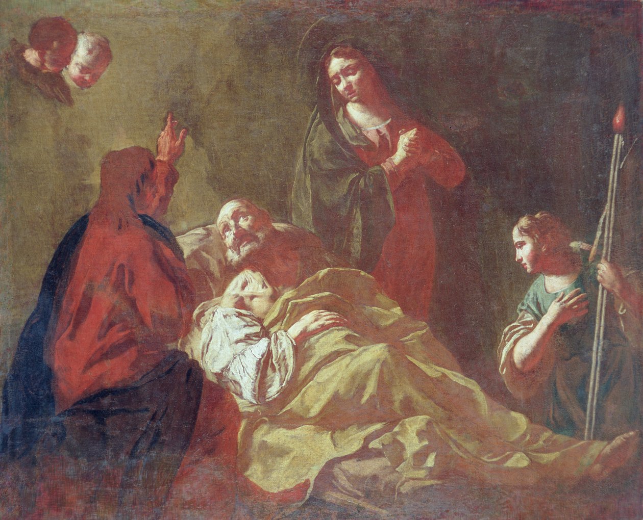 Śmierć św. Józefa, ok. 1740 autorstwa Giovanni Battista Piazzetta