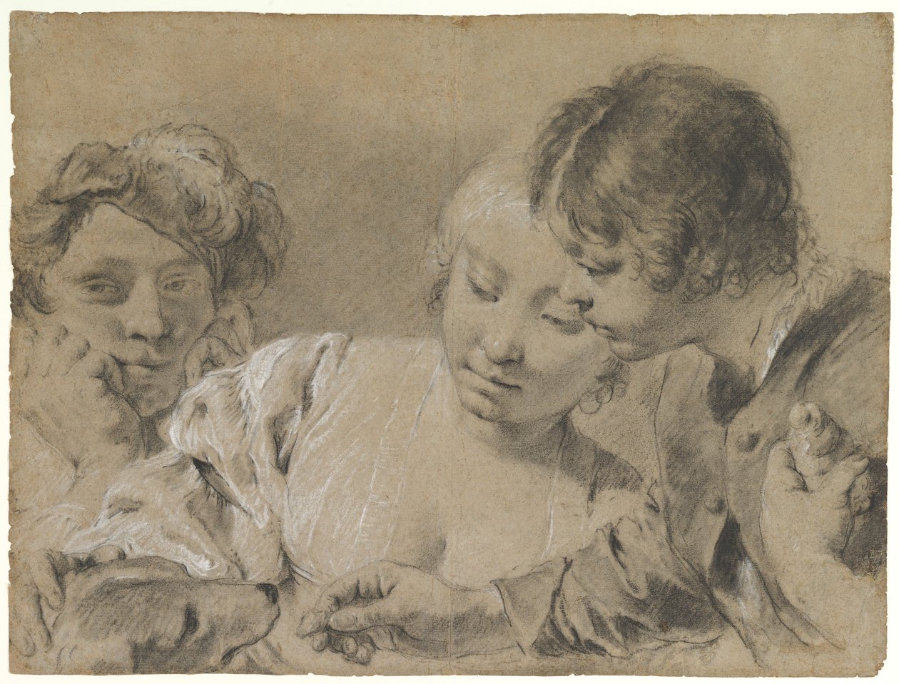Karmienie psa autorstwa Giovanni Battista Piazzetta