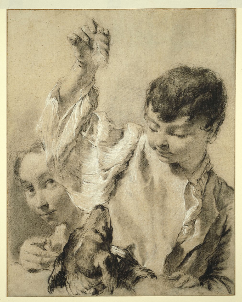 Giacomo karmiący psa autorstwa Giovanni Battista Piazzetta