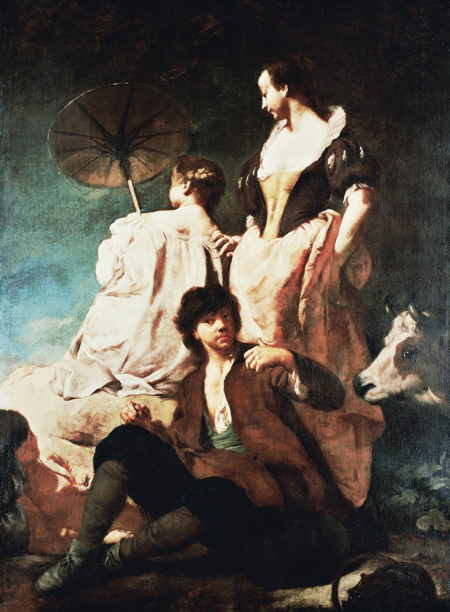Sielanka na brzegu autorstwa Giovanni Battista Piazzetta