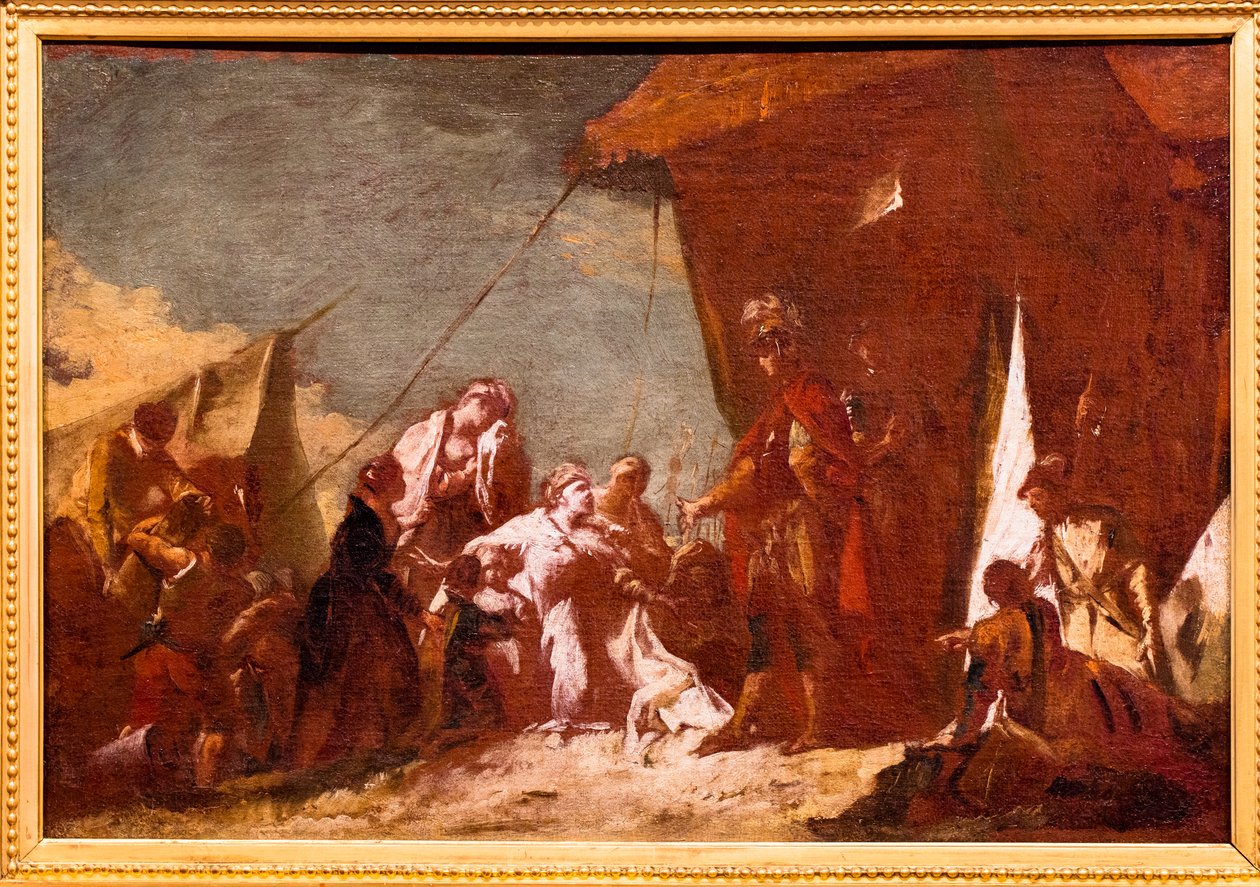 Rodzina Dariusza błagająca Aleksandra autorstwa Giovanni Battista Piazzetta