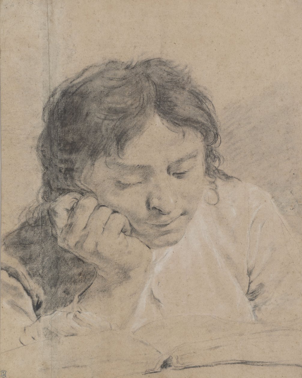 Młody chłopiec czytający książkę autorstwa Giovanni Battista Piazzetta