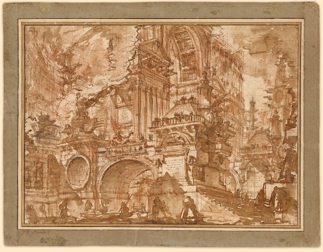 Starożytny port autorstwa Giovanni Battista Piranesi