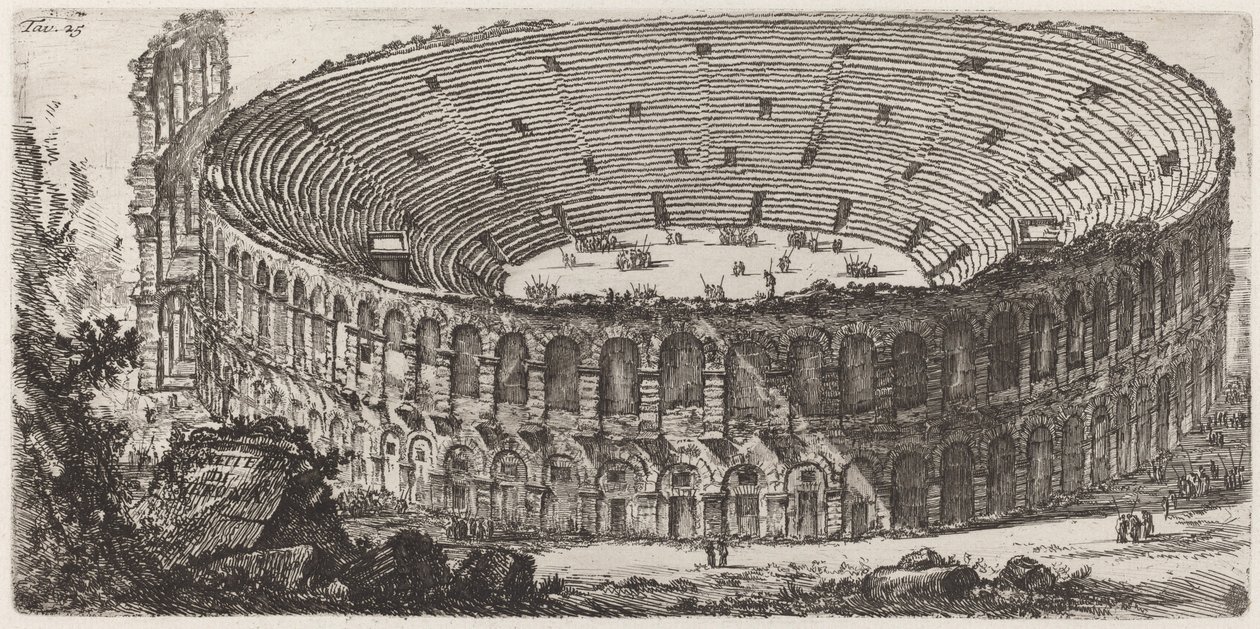 Amfiteatr w Weronie autorstwa Giovanni Battista Piranesi