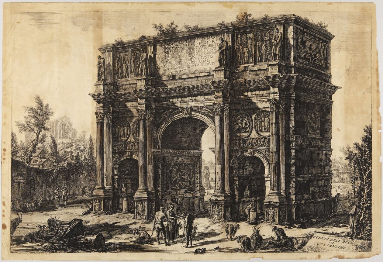 Łuk Konstantyna autorstwa Giovanni Battista Piranesi