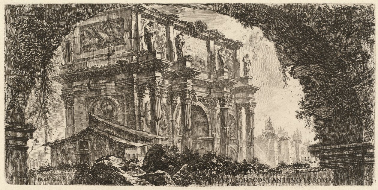 Łuk Konstantyna autorstwa Giovanni Battista Piranesi