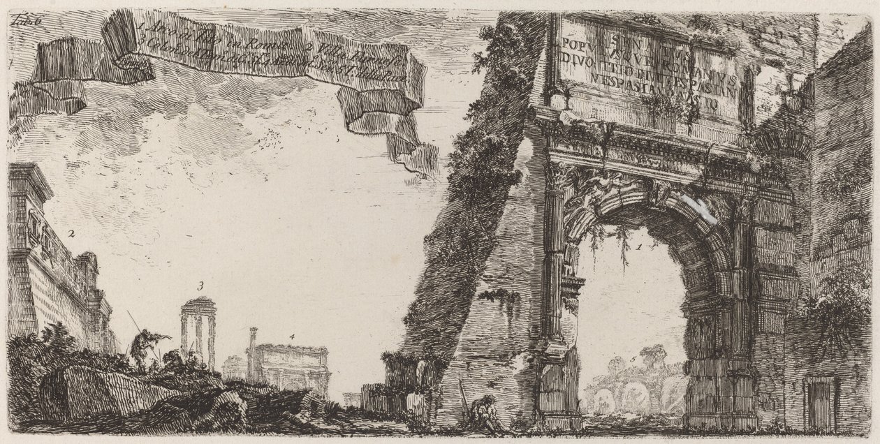 Łuk Tytusa autorstwa Giovanni Battista Piranesi