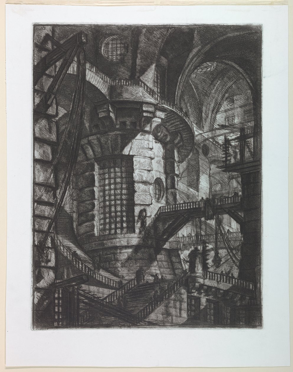 Seria więzienna, płyta III autorstwa Giovanni Battista Piranesi