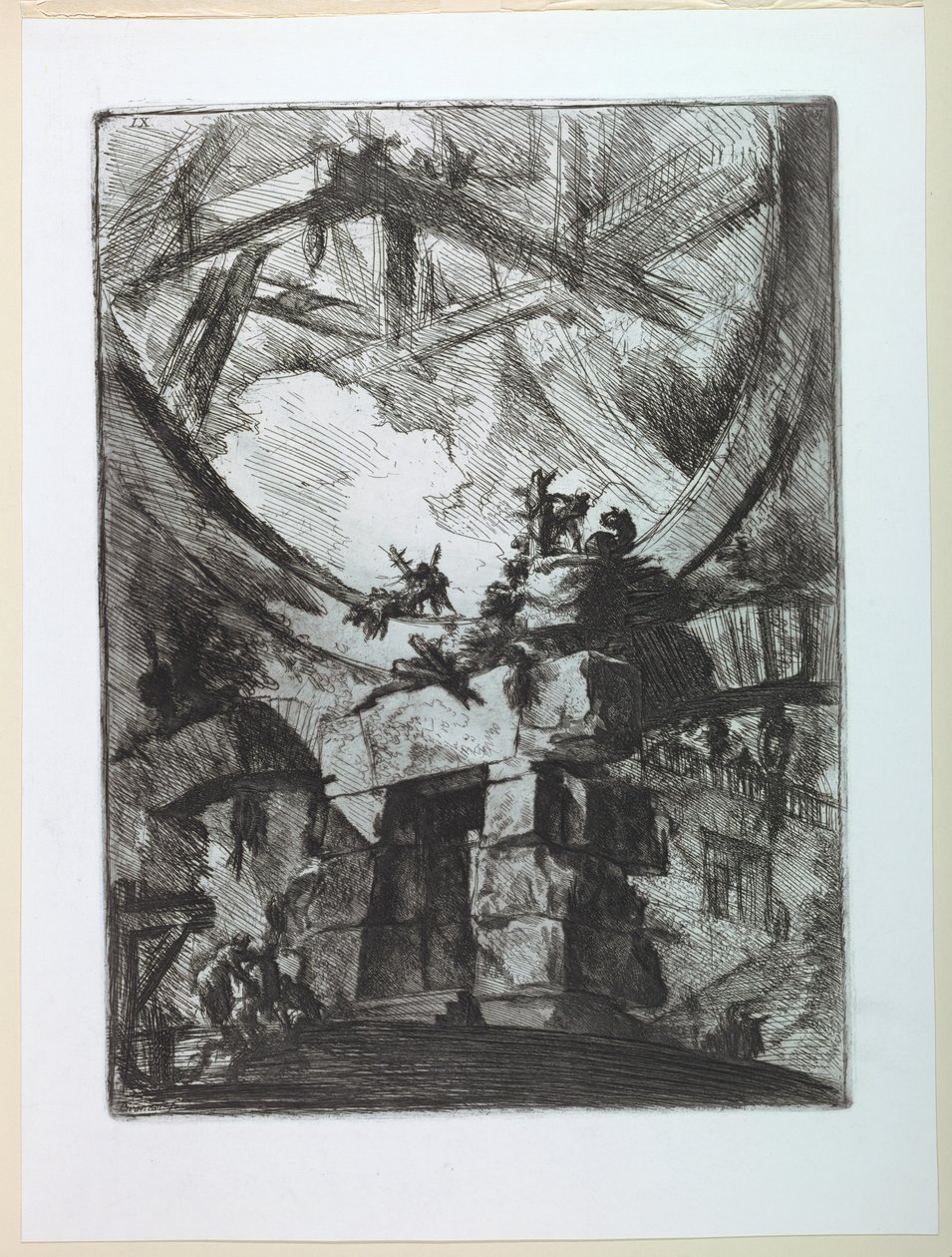 Seria Carceri, płyta IX autorstwa Giovanni Battista Piranesi