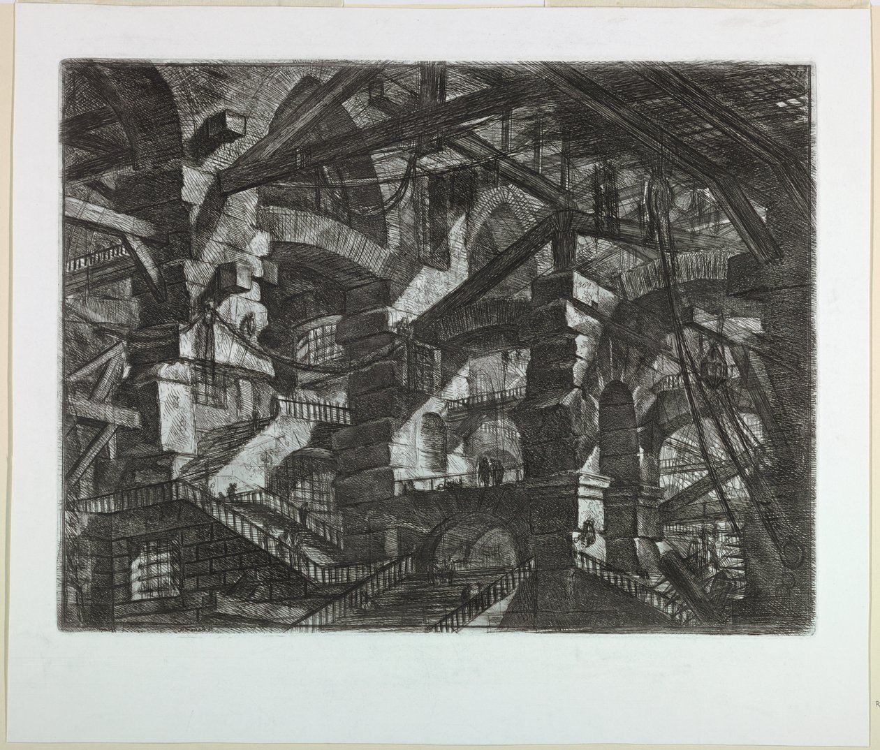 Seria Carceri, płyta XIV autorstwa Giovanni Battista Piranesi