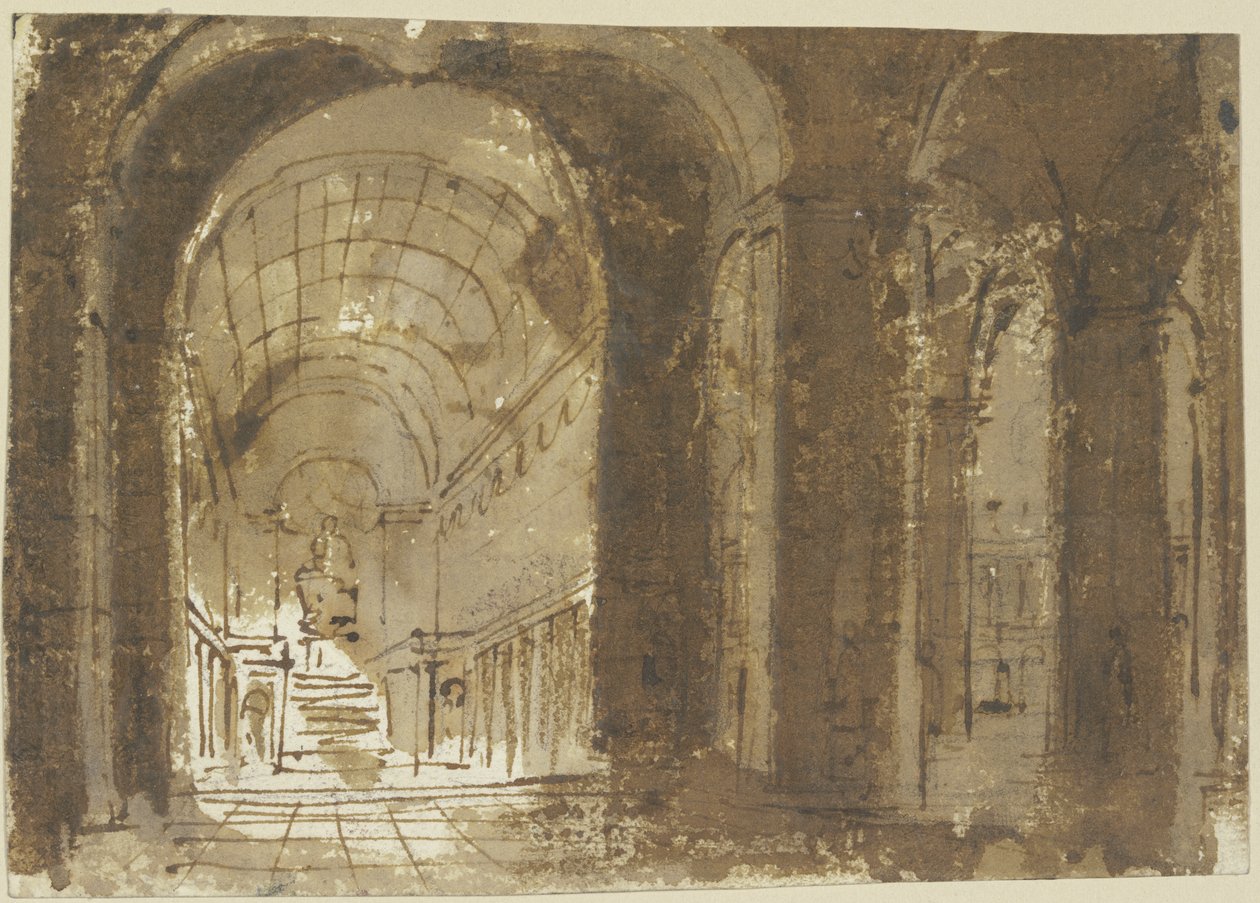 Wnętrze kościoła autorstwa Giovanni Battista Piranesi