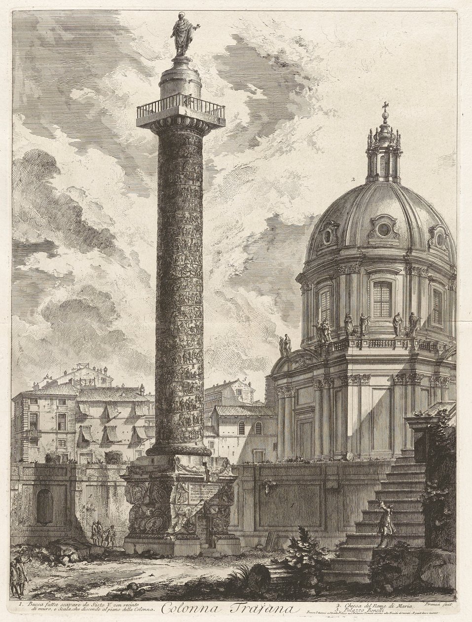 Kolumna Trajana (Trajan autorstwa Giovanni Battista Piranesi