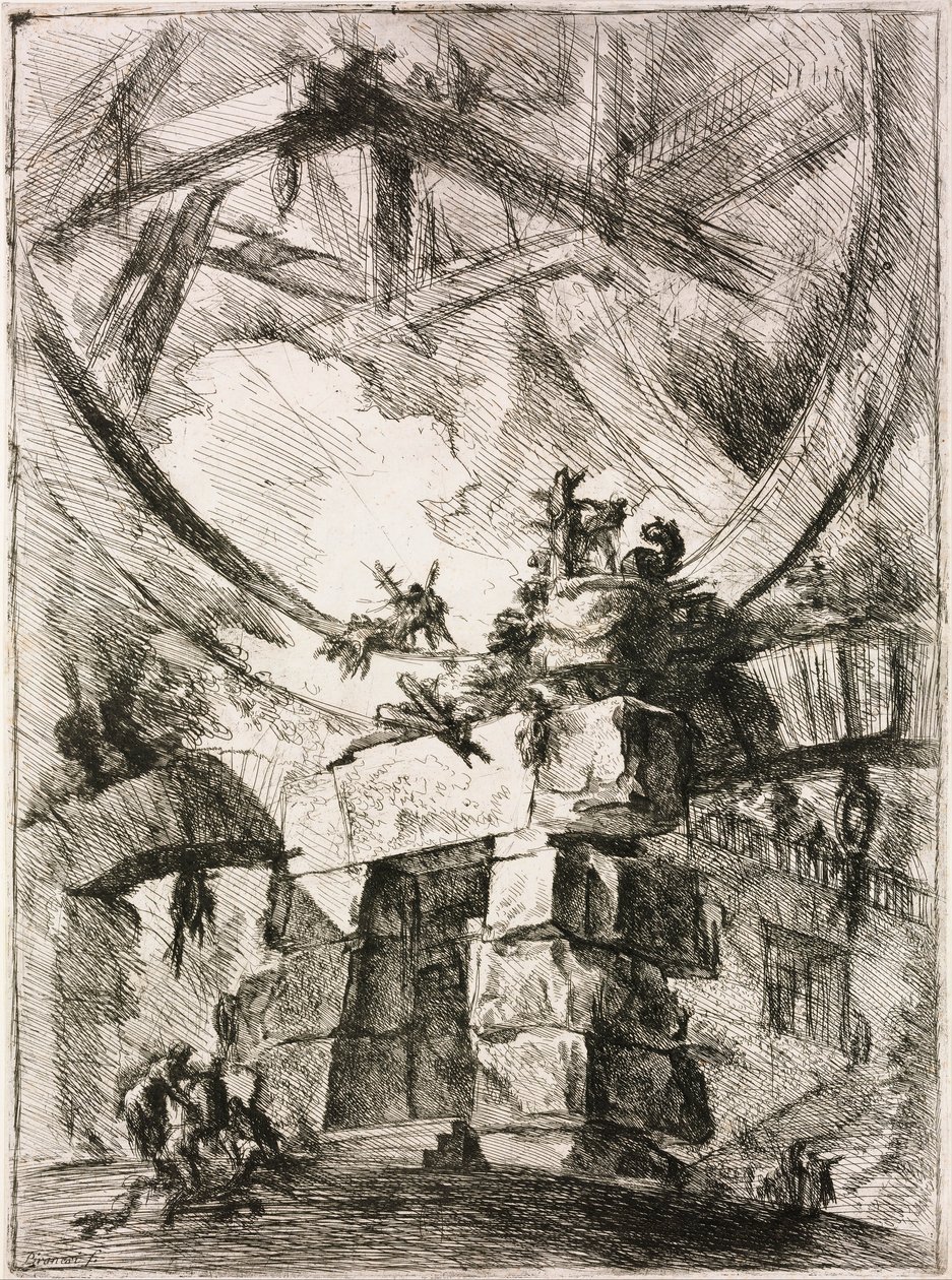 Z cyklu Wyimaginowane więzienia Le Carceri dInvenzione autorstwa Giovanni Battista Piranesi