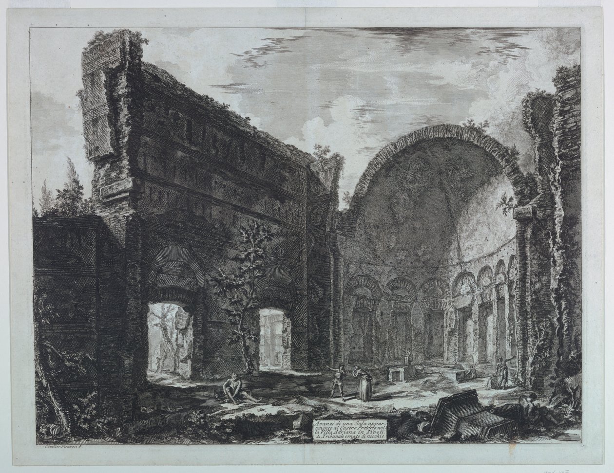 Willa Hadriana w pobliżu Tivoli, „Widoki Rzymu” (1748-1778) autorstwa Giovanni Battista Piranesi