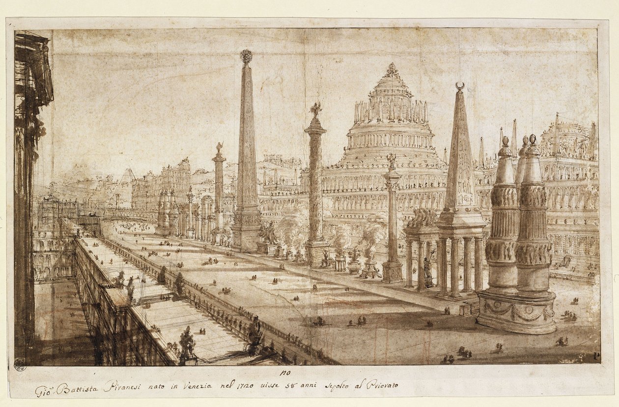 Idealna rekonstrukcja Circus Maximus autorstwa Giovanni Battista Piranesi
