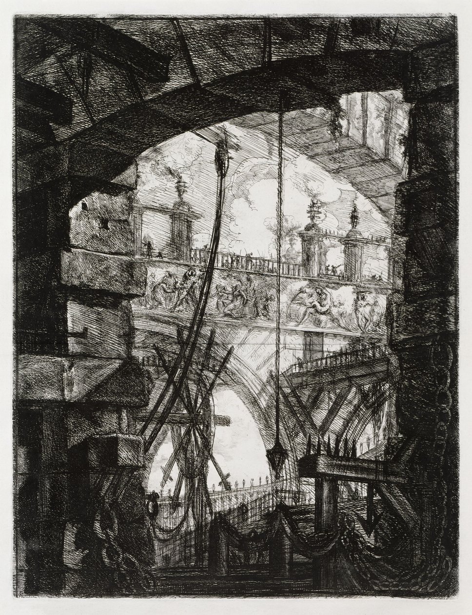 Wielki plac autorstwa Giovanni Battista Piranesi